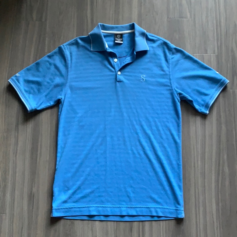 Blue Nike Dri-Fit Polo